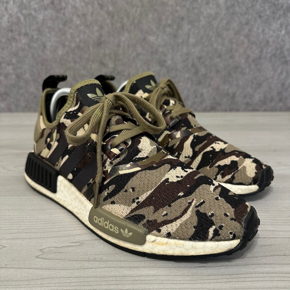 Adidas NMD R1 Mens Size 9 Savanna Camo FZ0076 Green Camouflage Sneakers Shoes